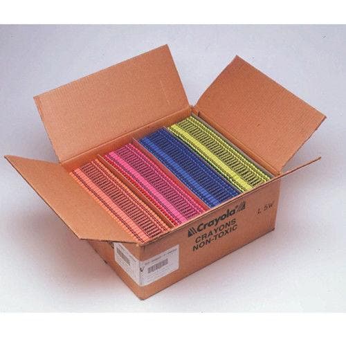 Crayon, Bulk Pack, 500 each (Rd, Bl, Gr, Yw, Pu, Br) – AmerCareRoyal