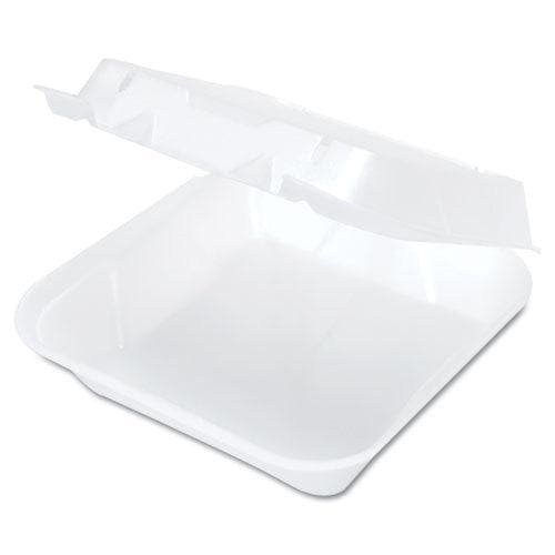 Snap-It Foam Container, 8 1/4 x 8 x 3, White